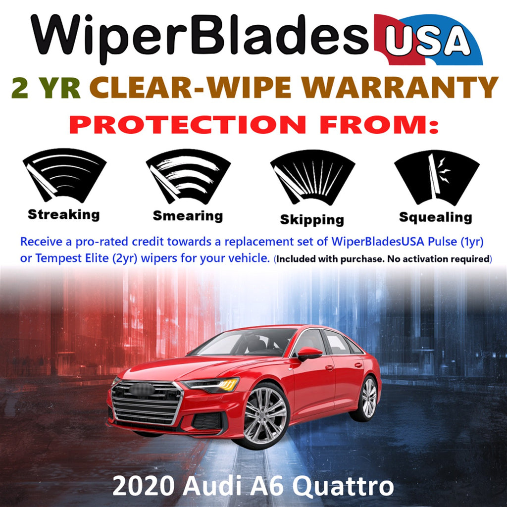 2020 Audi A6 Quattro Front Wiper blades Set  Includes 2yr Wear Warranty & Free Delivery