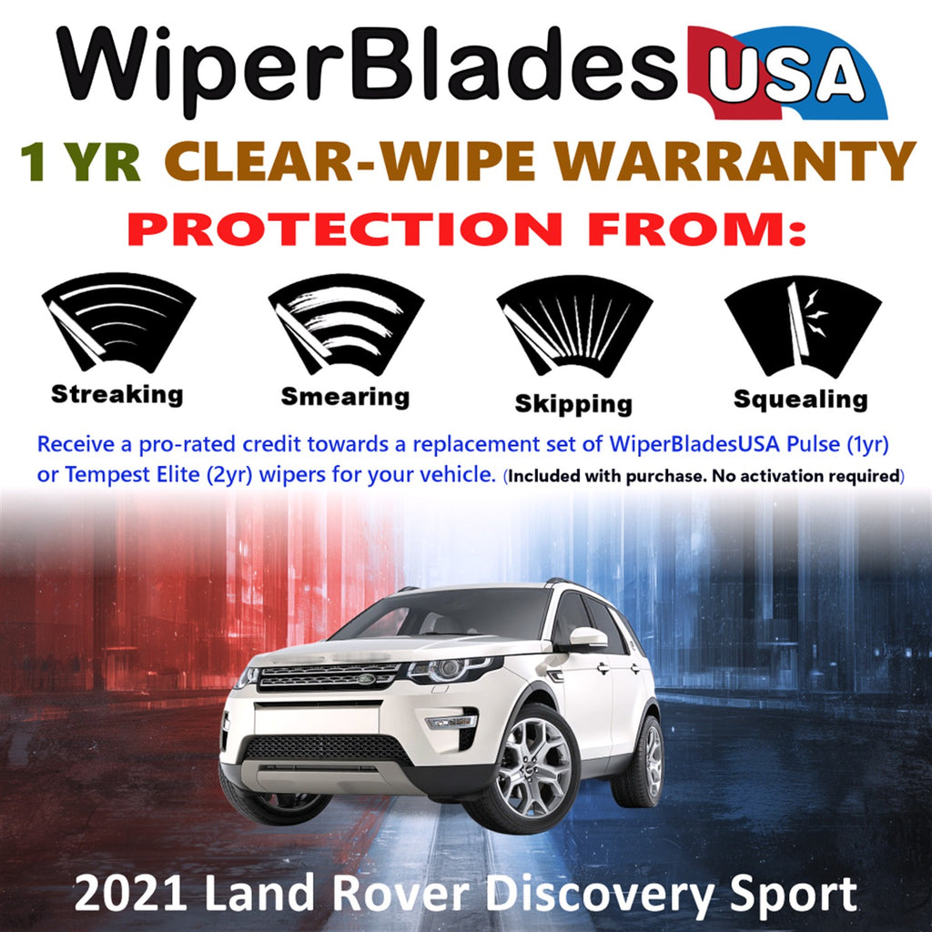 2021 Land Rover Discovery Sport Front Wiper blades Set Includes 1yr Wear Warranty & Free Delivery
