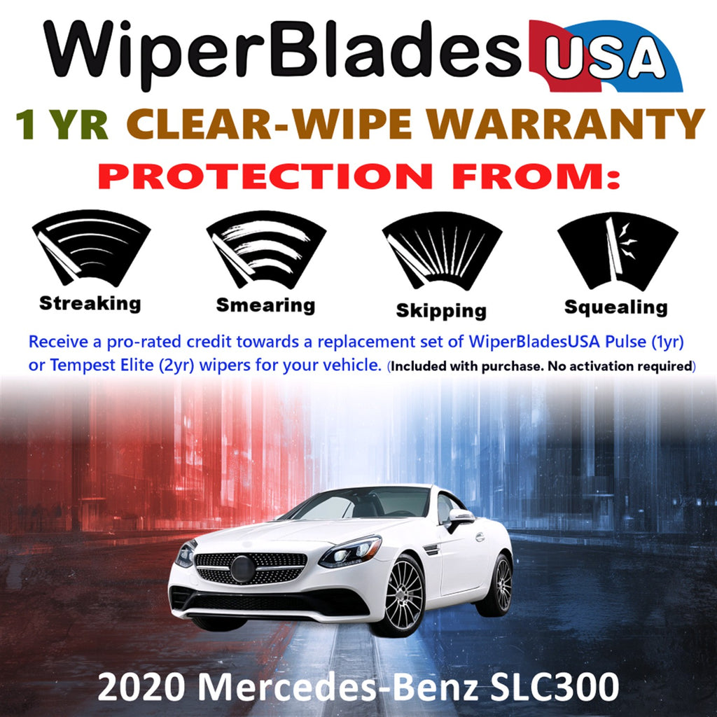 2020 Mercedes-Benz SLC300 Front Wiper blades Set Includes 1yr Wear Warranty & Free Delivery