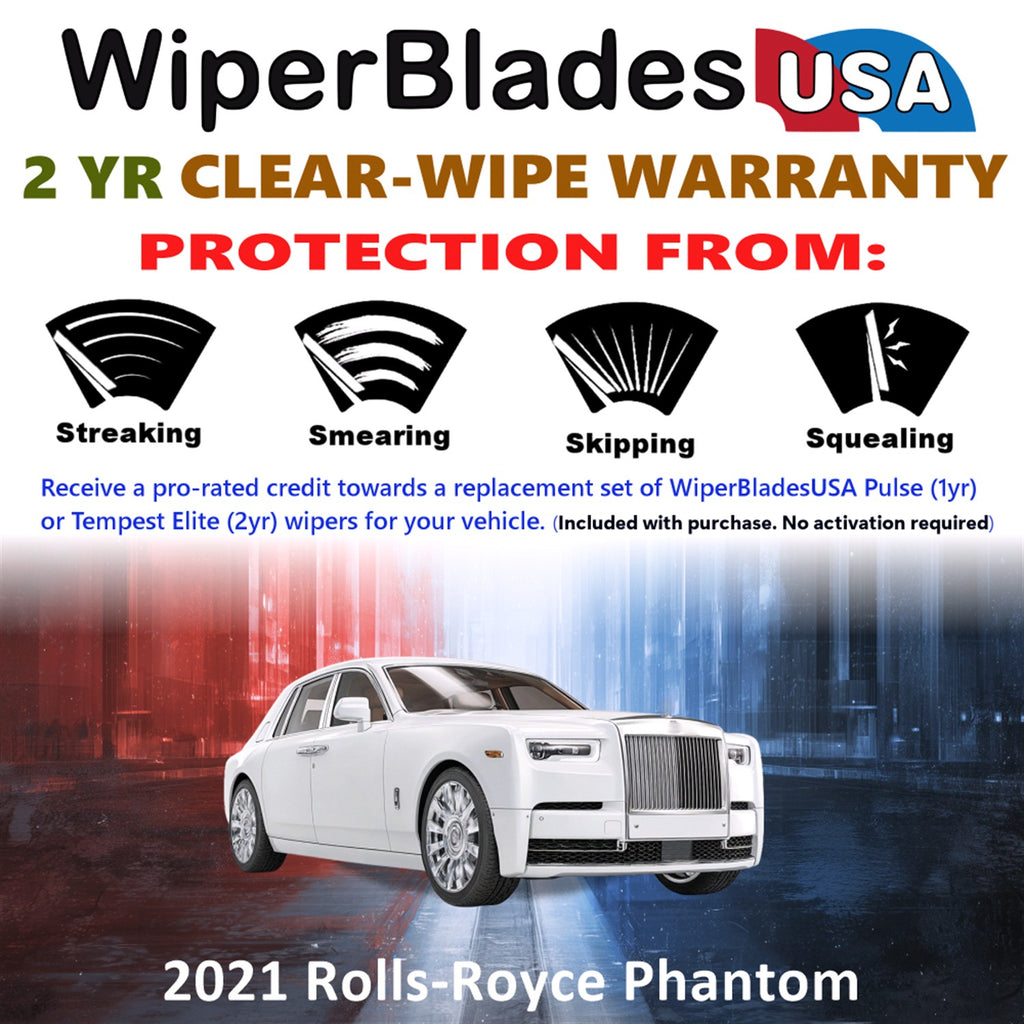 2021 Rolls-Royce Phantom Front Wiper blades Set  Includes 2yr Wear Warranty & Free Delivery