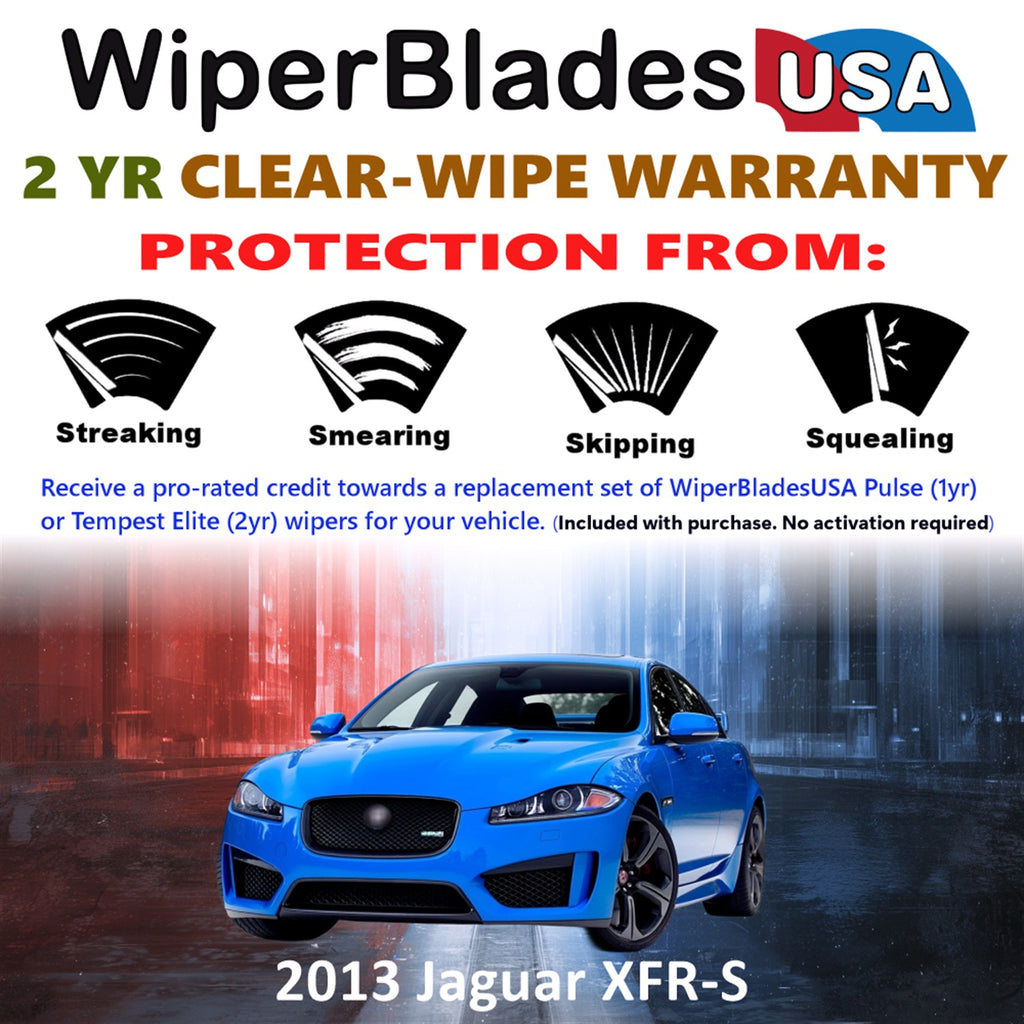 2013 Jaguar XFR-S Front Wiper blades Set  Includes 2yr Wear Warranty & Free Delivery