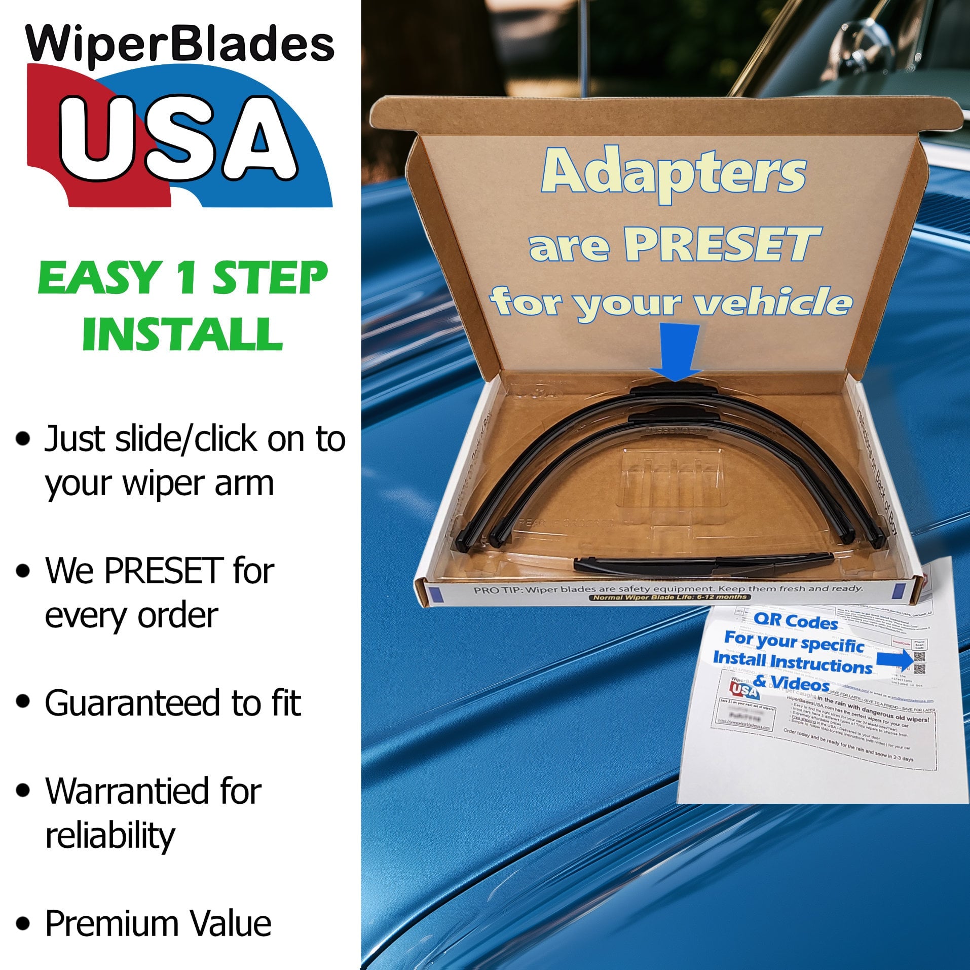 Easy 1-Step Wiper Blade Install Details for 2025 Toyota Prius